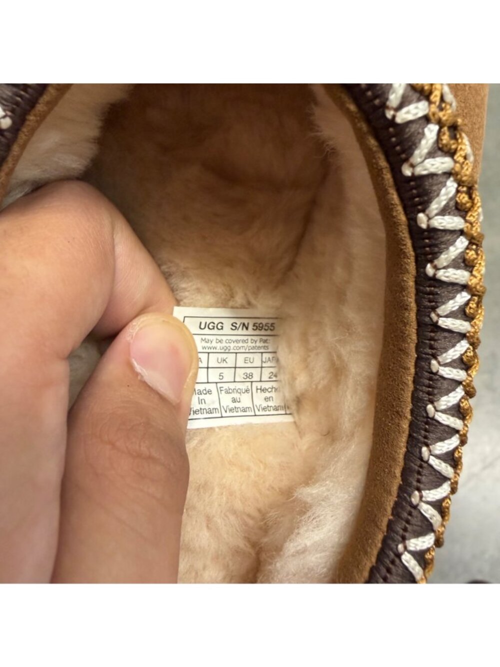 UGG Women's Tasman II Slipper Authentic Chestnut Women's 7 - Picture 5 of 6
